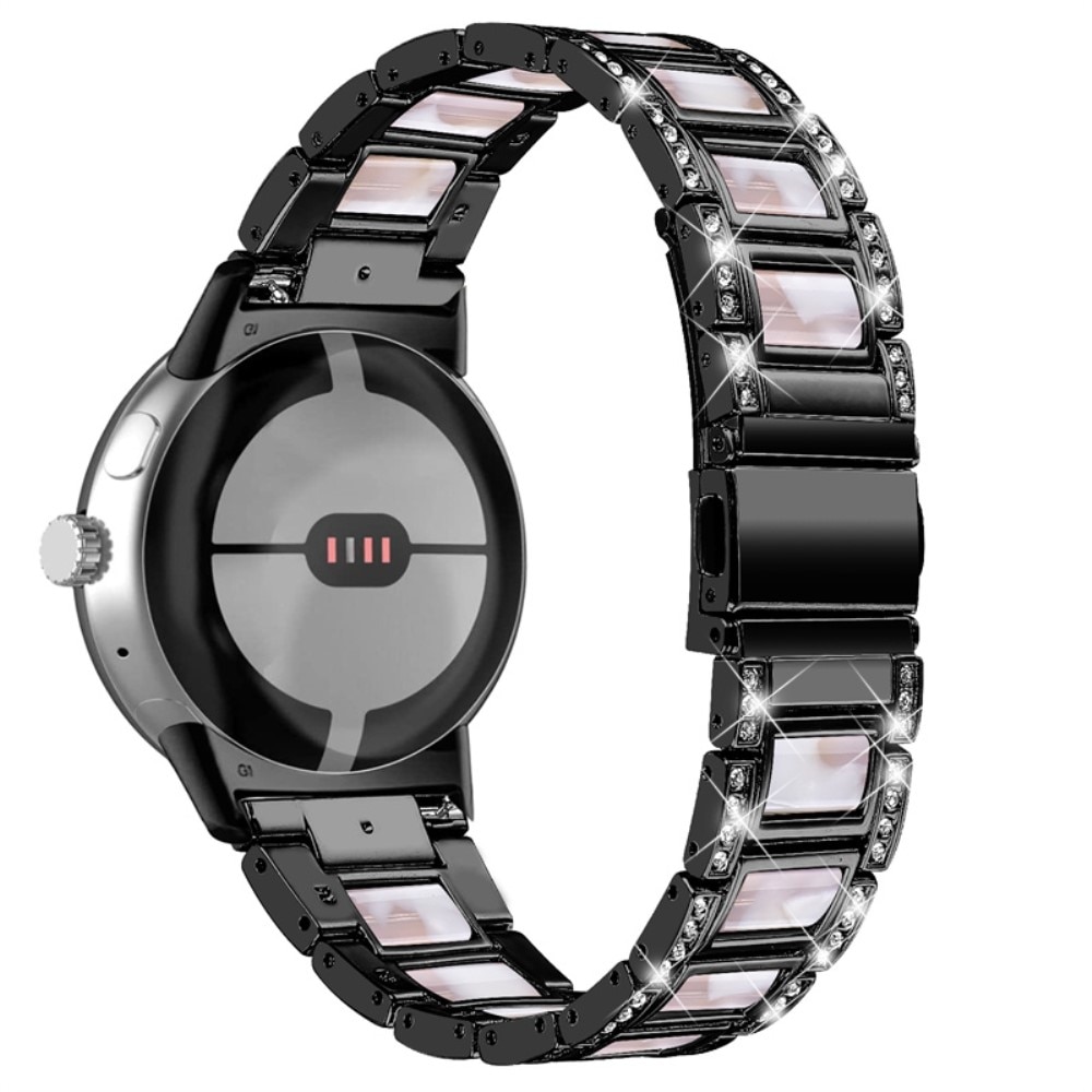 Diamond Bracelet Google Pixel Watch 2 Black Pearl