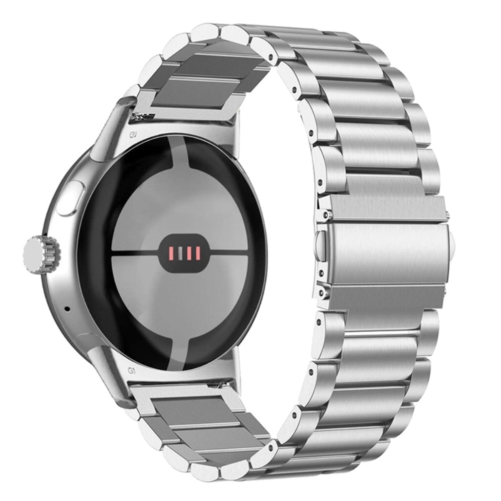 Google Pixel Watch 2 Armband aus Stahl silber