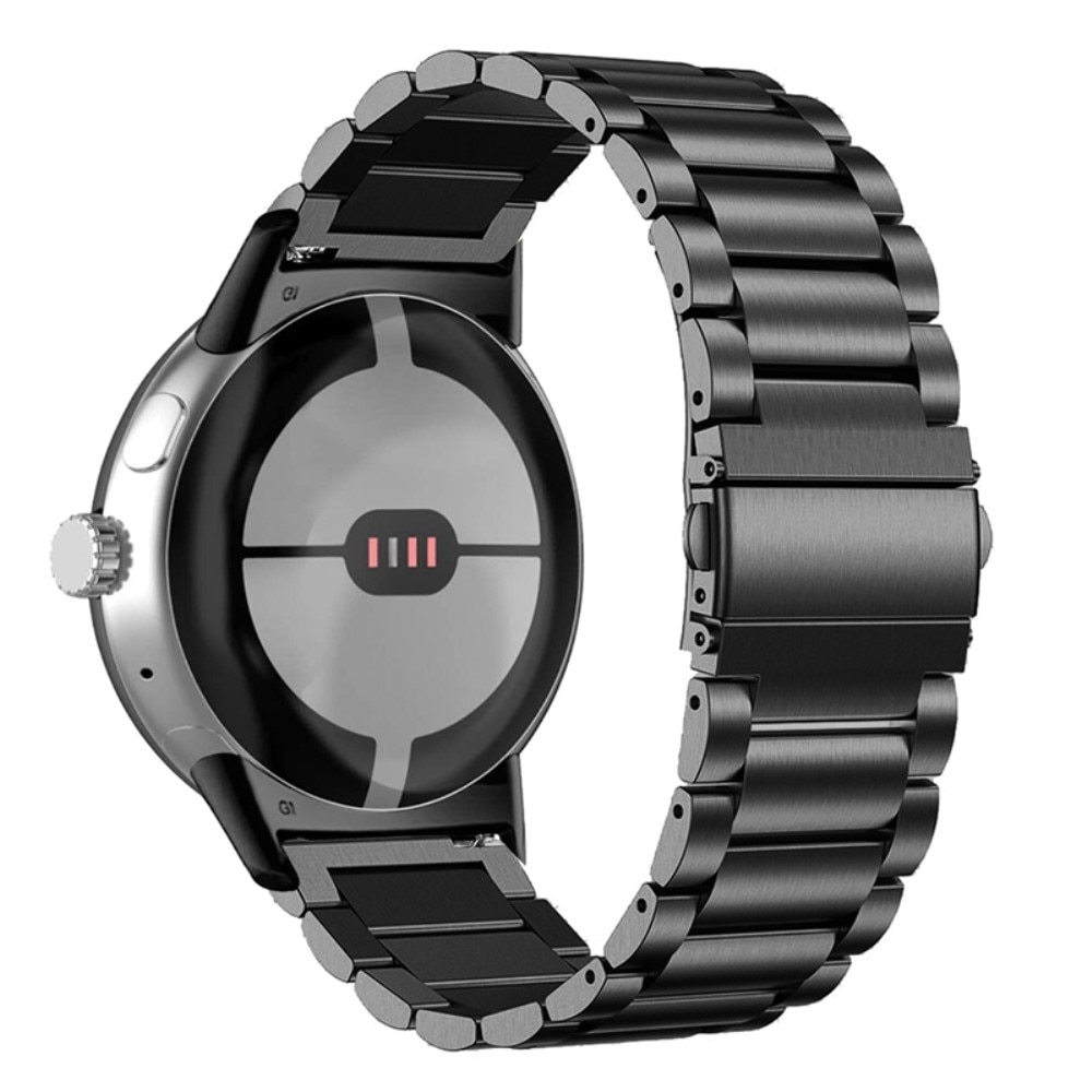 Google Pixel Watch 2 Armband aus Stahl schwarz