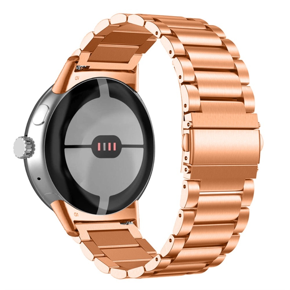 Google Pixel Watch 2 Armband aus Stahl roségold