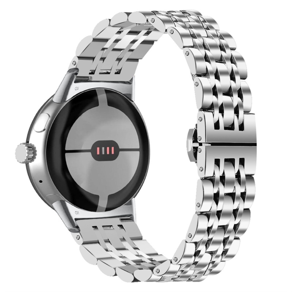 Google Pixel Watch Business Armband aus Stahl silber