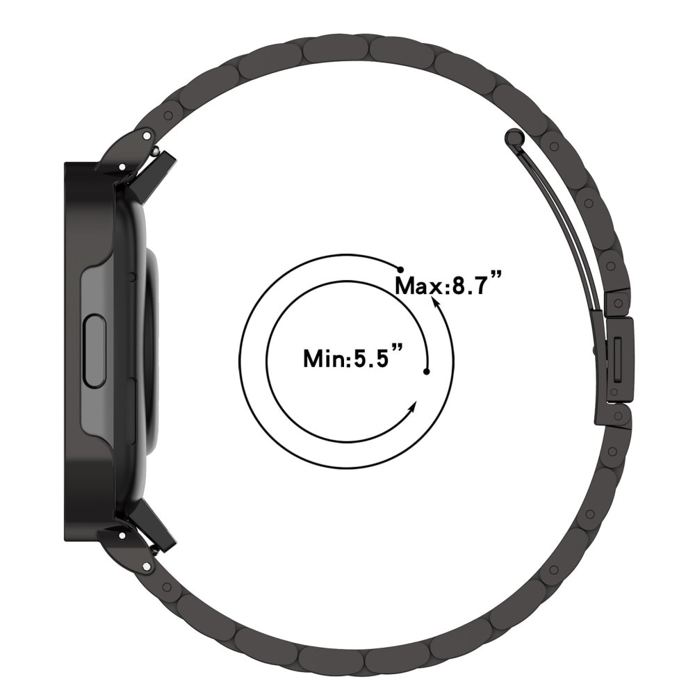 Xiaomi Redmi Watch 3 Armband aus Stahl schwarz