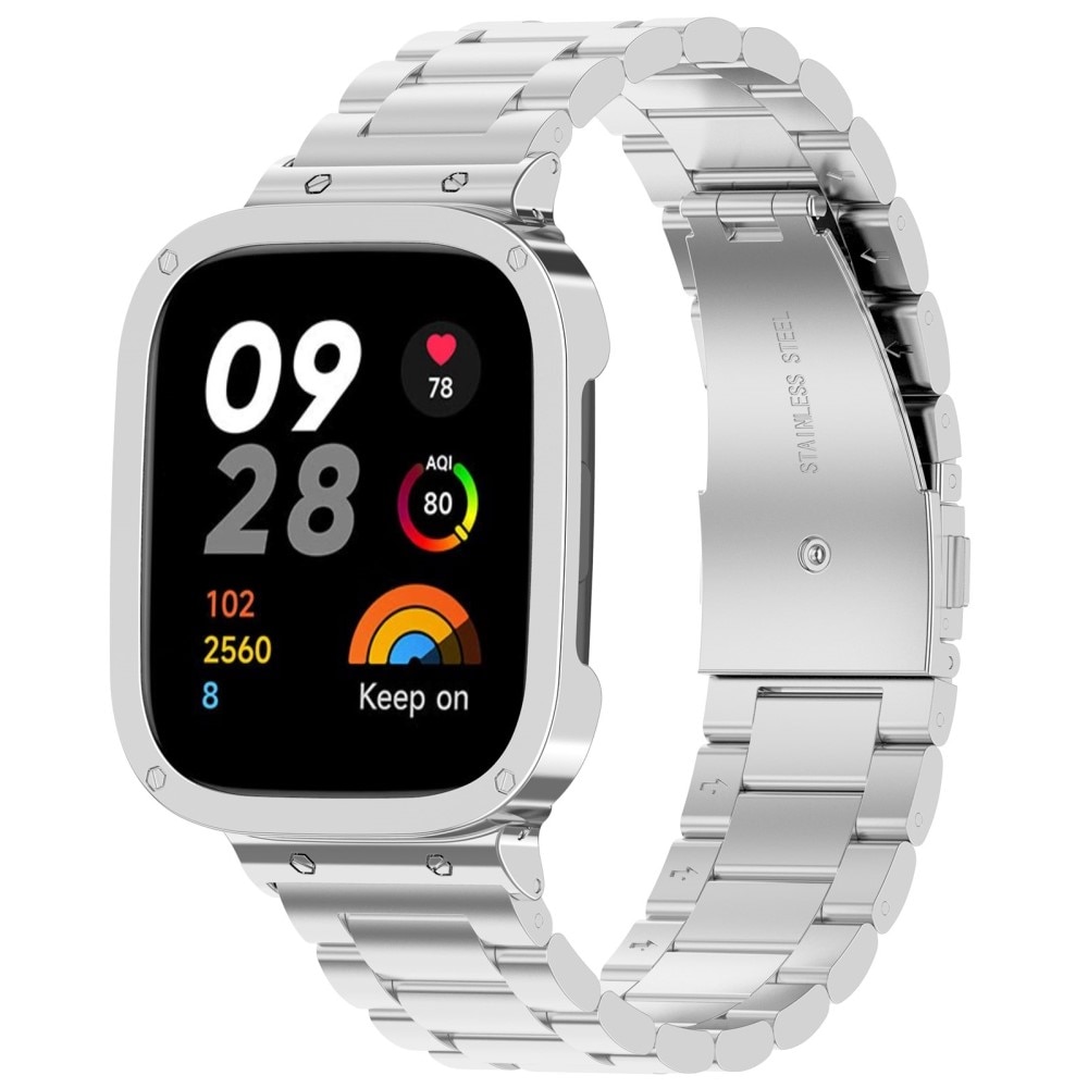   Armband aus Stahl Silber