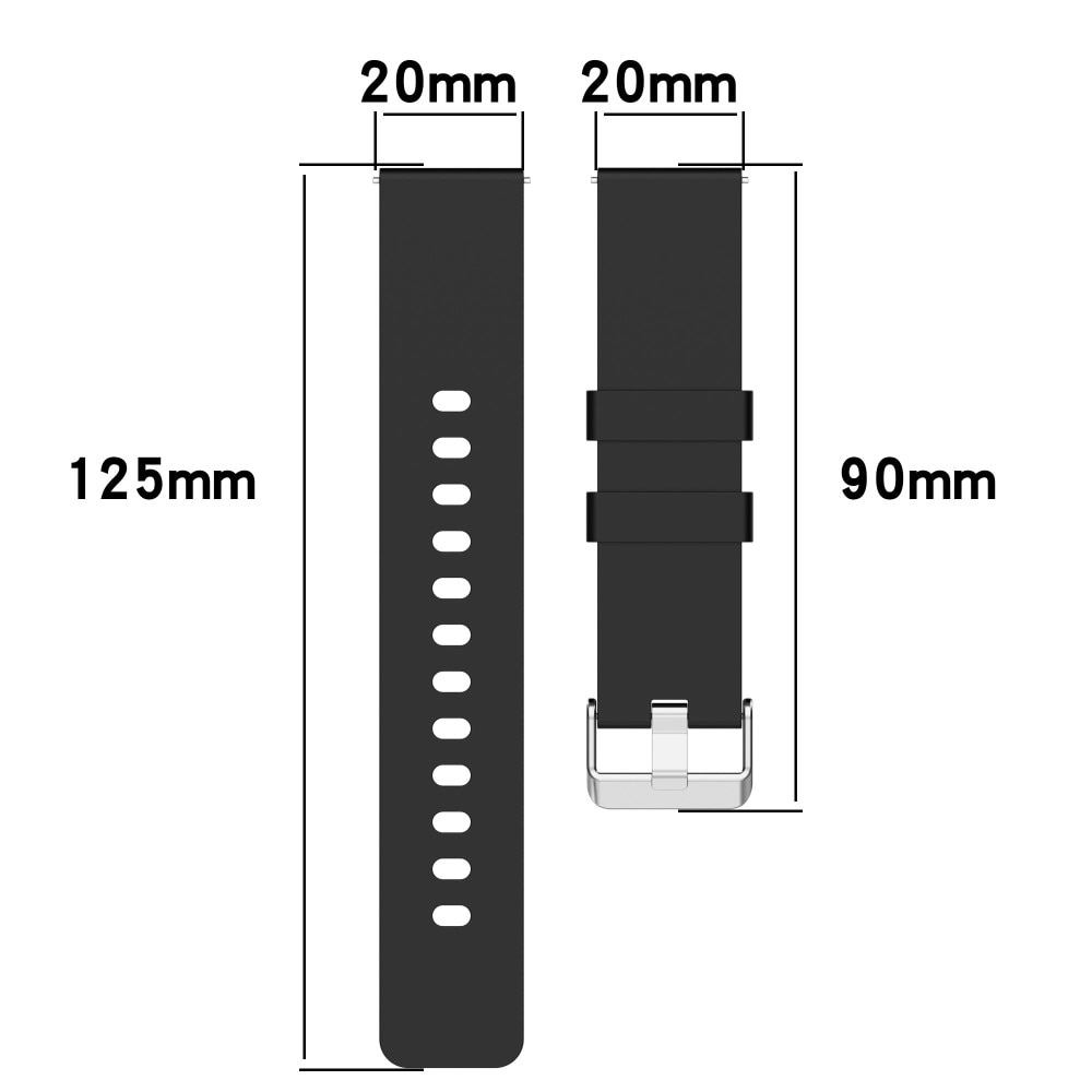 OnePlus Nord Watch Armband aus Silikon schwarz