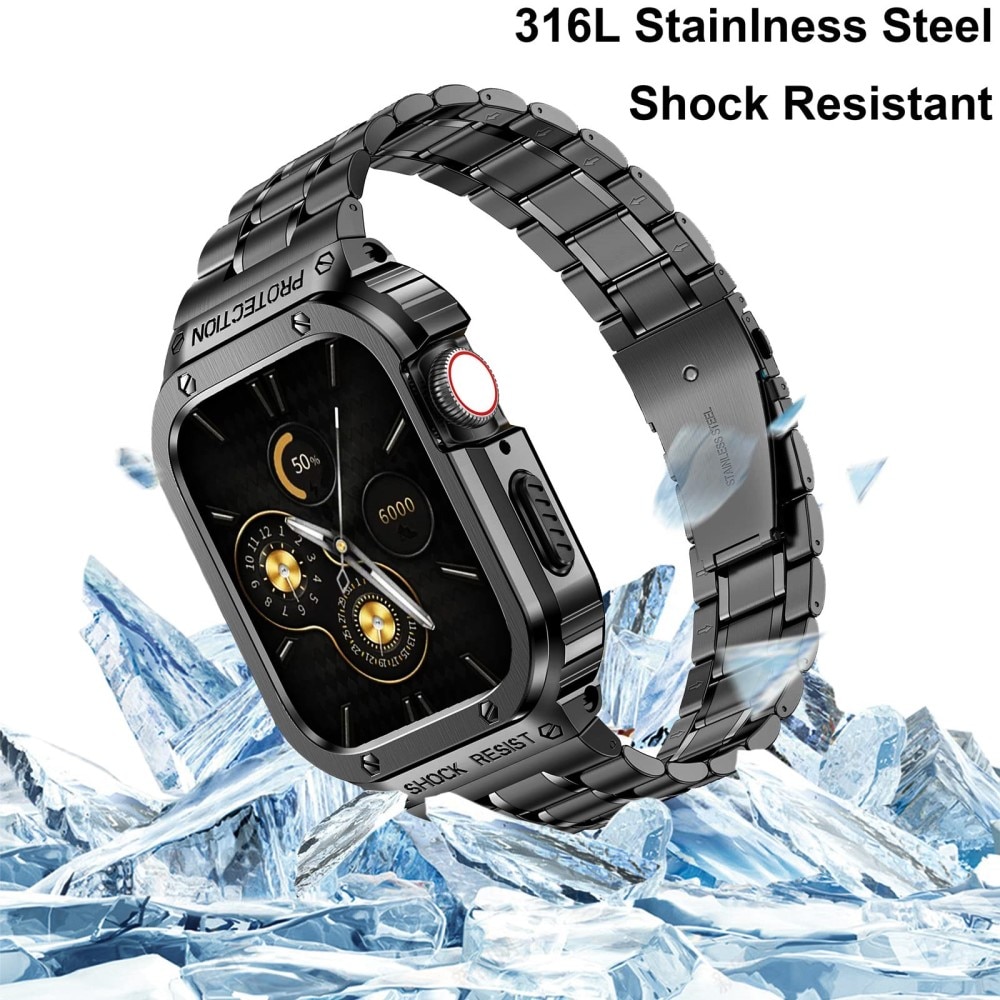 Apple Watch 44mm Full Metal Armband schwarz