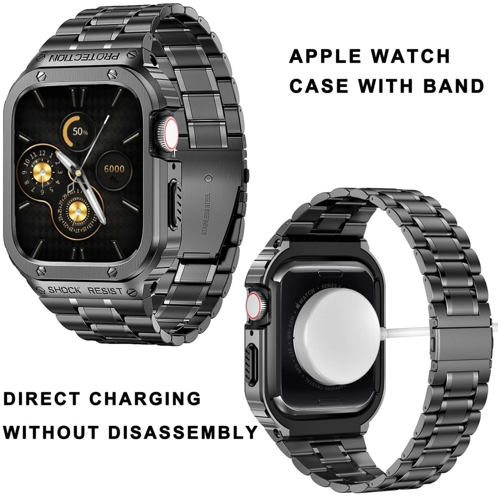 Apple Watch 41mm Series 7 Full Metal Armband dunkelgrau