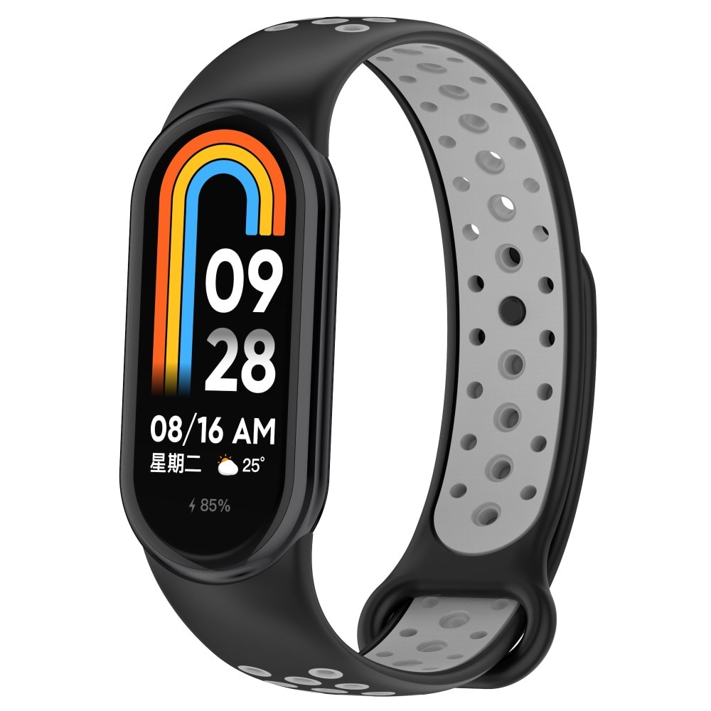 Xiaomi Smart Band 8 Sport Armband aus Silikon grau