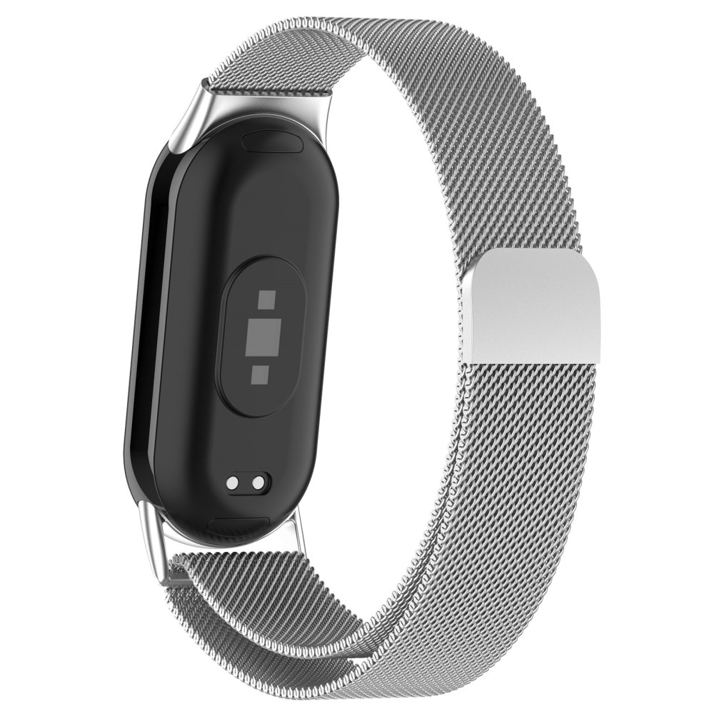 Xiaomi Smart Band 8 Milanaise-Armband, silber