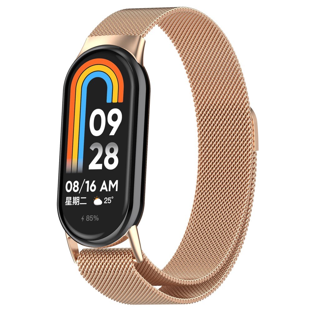 Xiaomi Smart Band 8 Milanaise-Armband, roségold