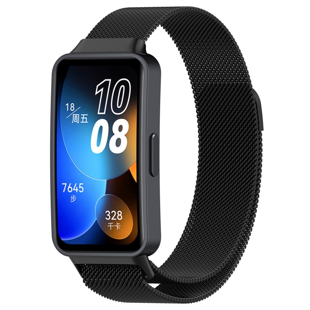 Huawei Band 8 Milanaise-Armband, schwarz