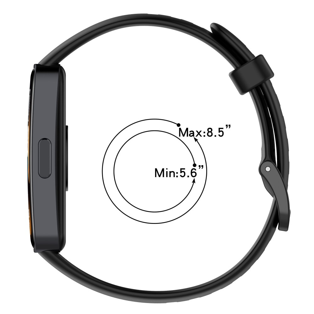 Huawei Band 8 Armband aus Silikon schwarz