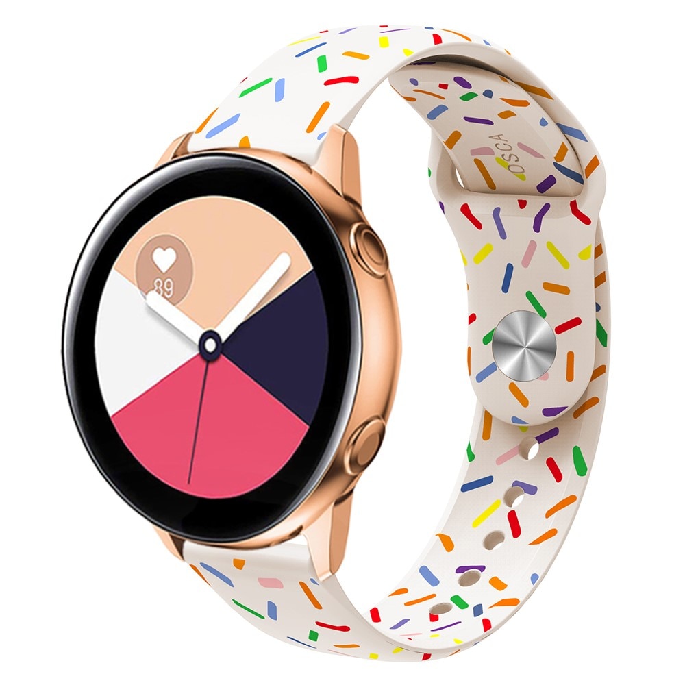 OnePlus Watch 2 Armband aus Silikon weiß Streusel