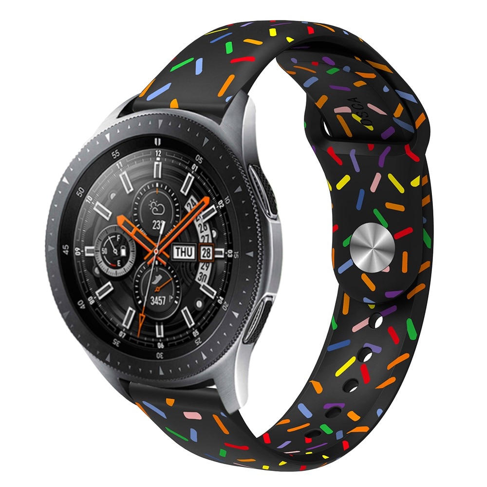 Huawei Watch GT 4 46mm Armband aus Silikon schwarz Streusel