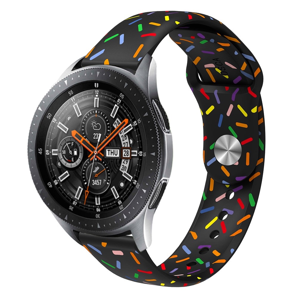 Samsung Galaxy Watch 4 Classic 46mm Armband aus Silikon schwarz Streusel