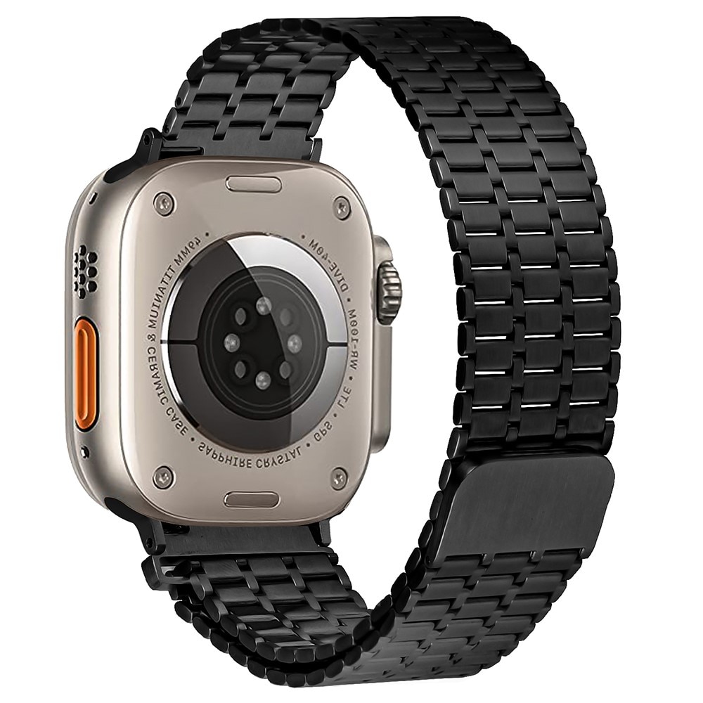 Apple Watch 45mm Series 7 Business Armband Magnetic schwarz