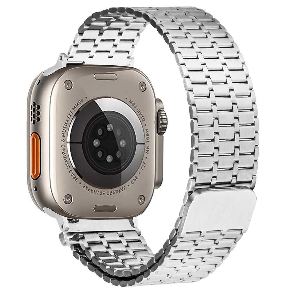 Apple Watch 41mm Series 8 Business Armband Magnetic silber