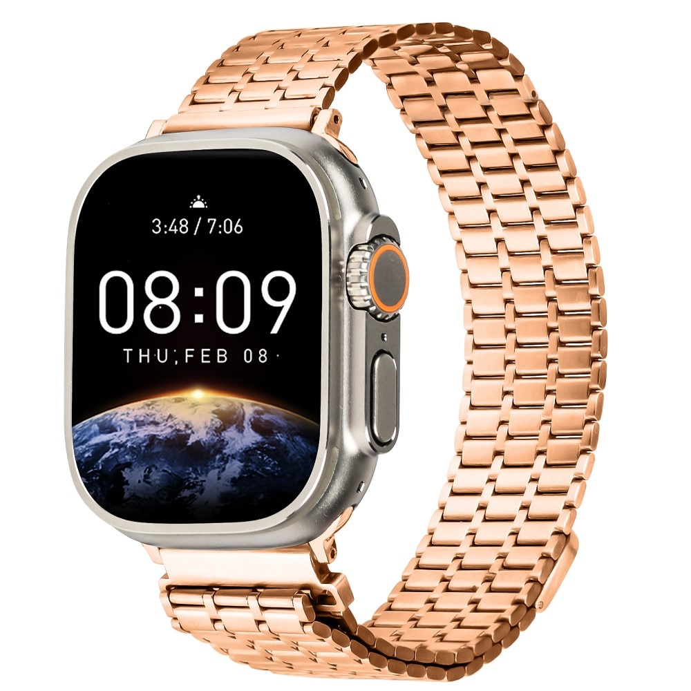 Apple Watch 45mm Series 9 Business Armband Magnetic rosé gold