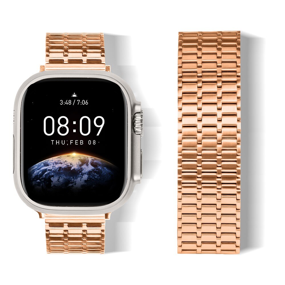 Apple Watch 45mm Series 9 Business Armband Magnetic rosé gold