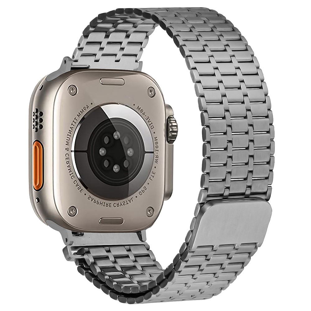 Apple Watch SE 44mm Business Armband Magnetic grau
