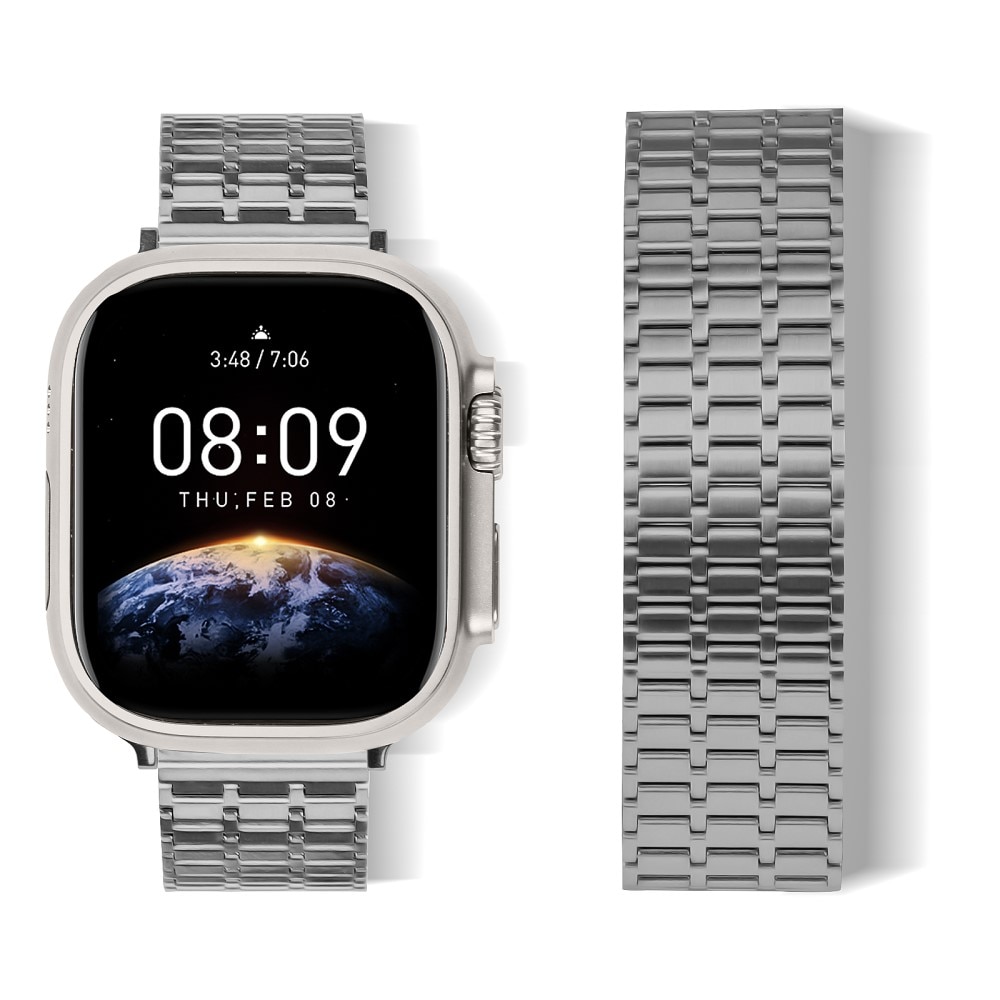Apple Watch 44mm Business Armband Magnetic grau