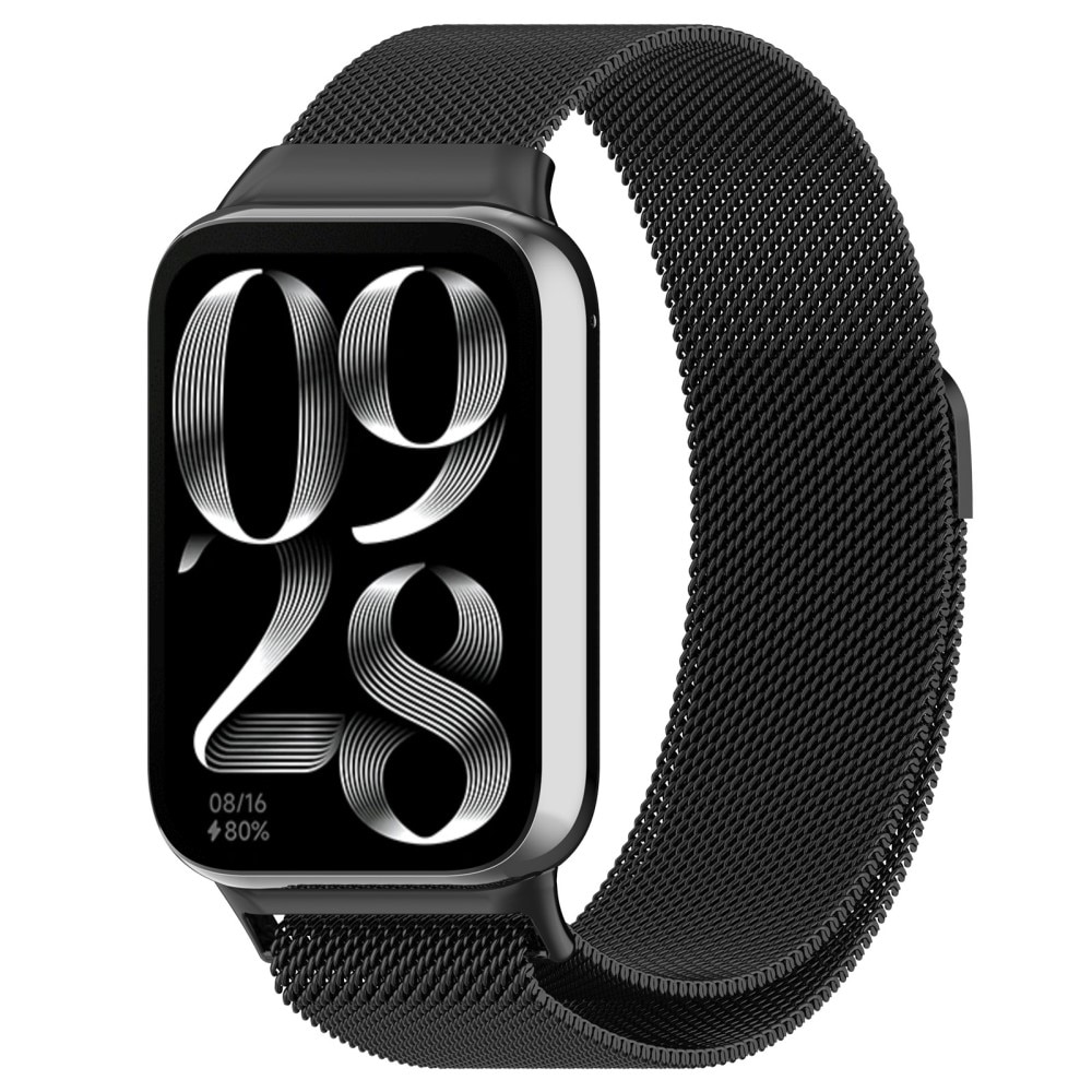 Xiaomi Smart Band 8 Pro Milanaise-Armband Schwarz