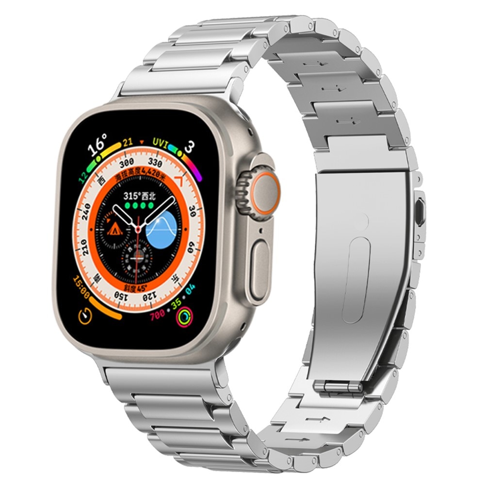 Apple Watch SE 44mm Armband aus Titan silber