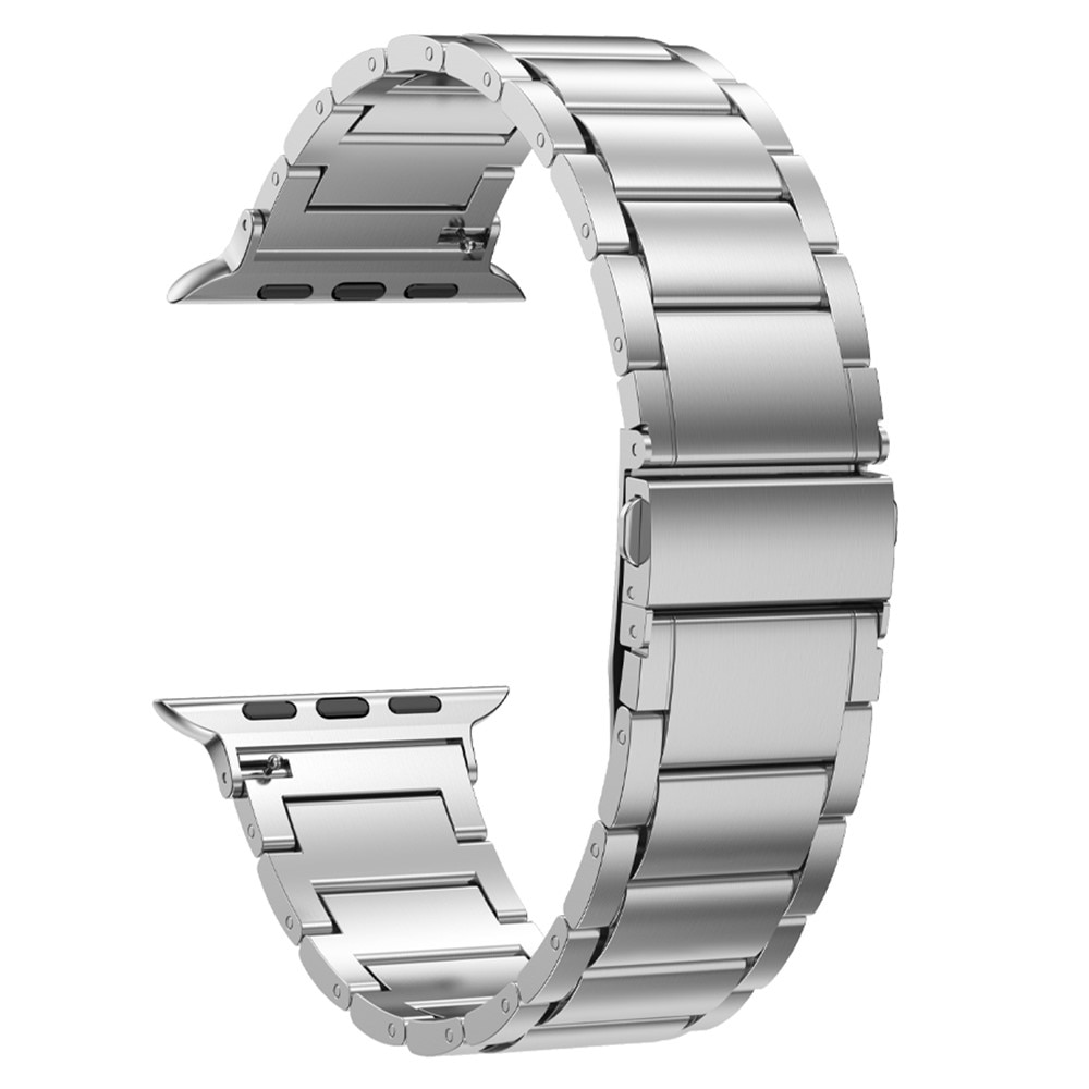 Apple Watch 45mm Series 9 Armband aus Titan silber