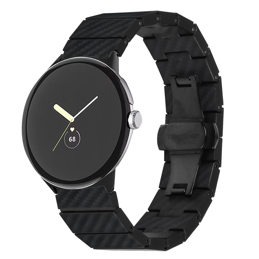 Google Pixel Watch 2 Gliederarmband Carbon Fiber schwarz
