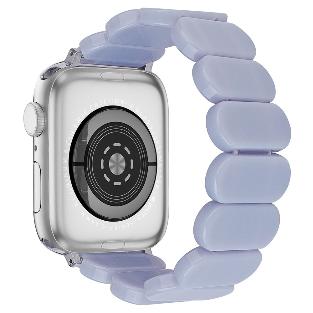 Apple Watch SE 44mm Elastisches Resinarmband, lila