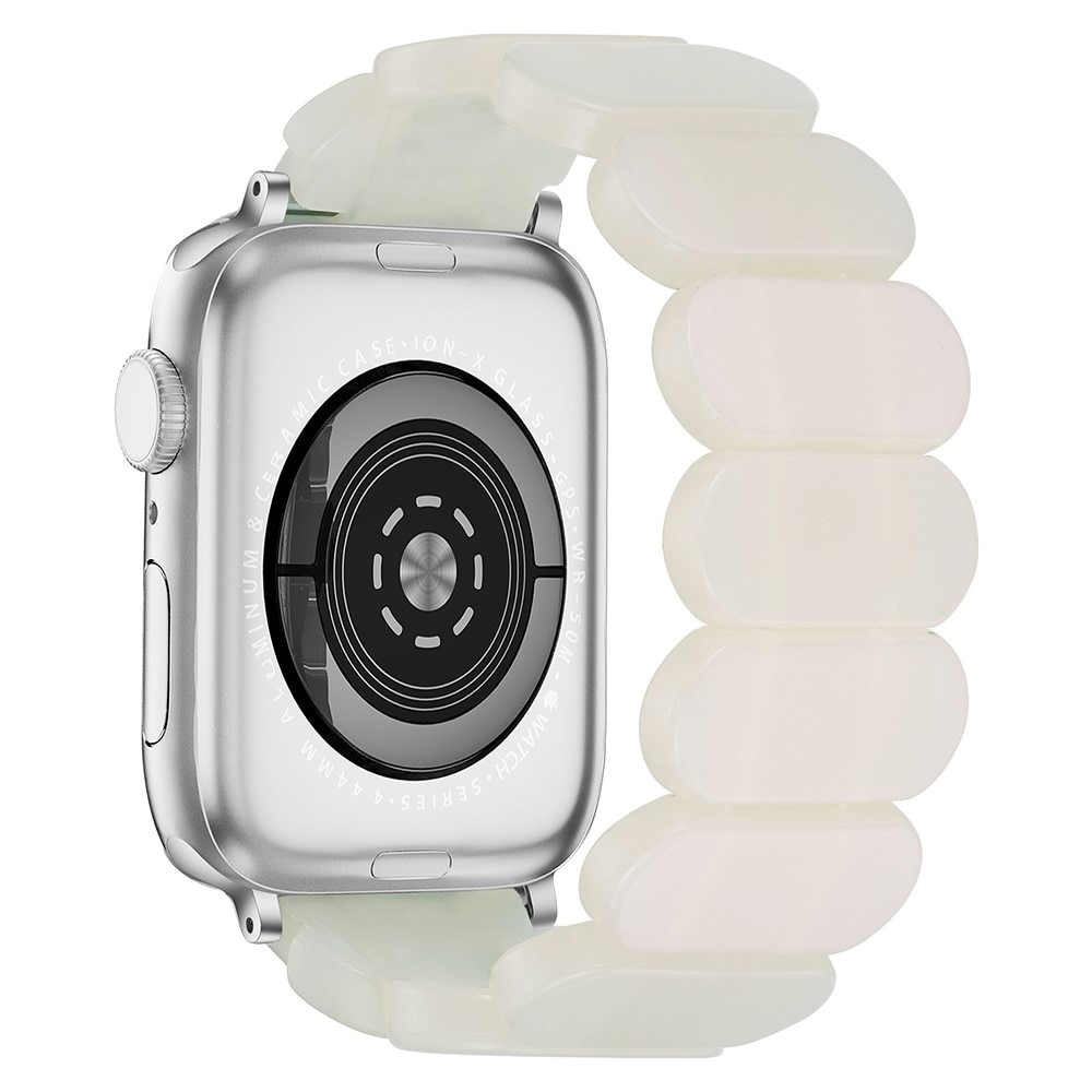 Apple Watch 41mm Series 8 Elastisches Resinarmband, weiß