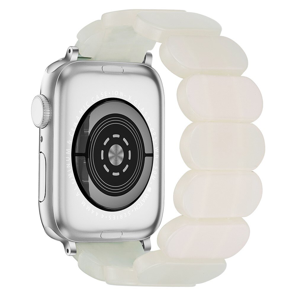 Apple Watch 38mm Elastisches Resinarmband, weiß