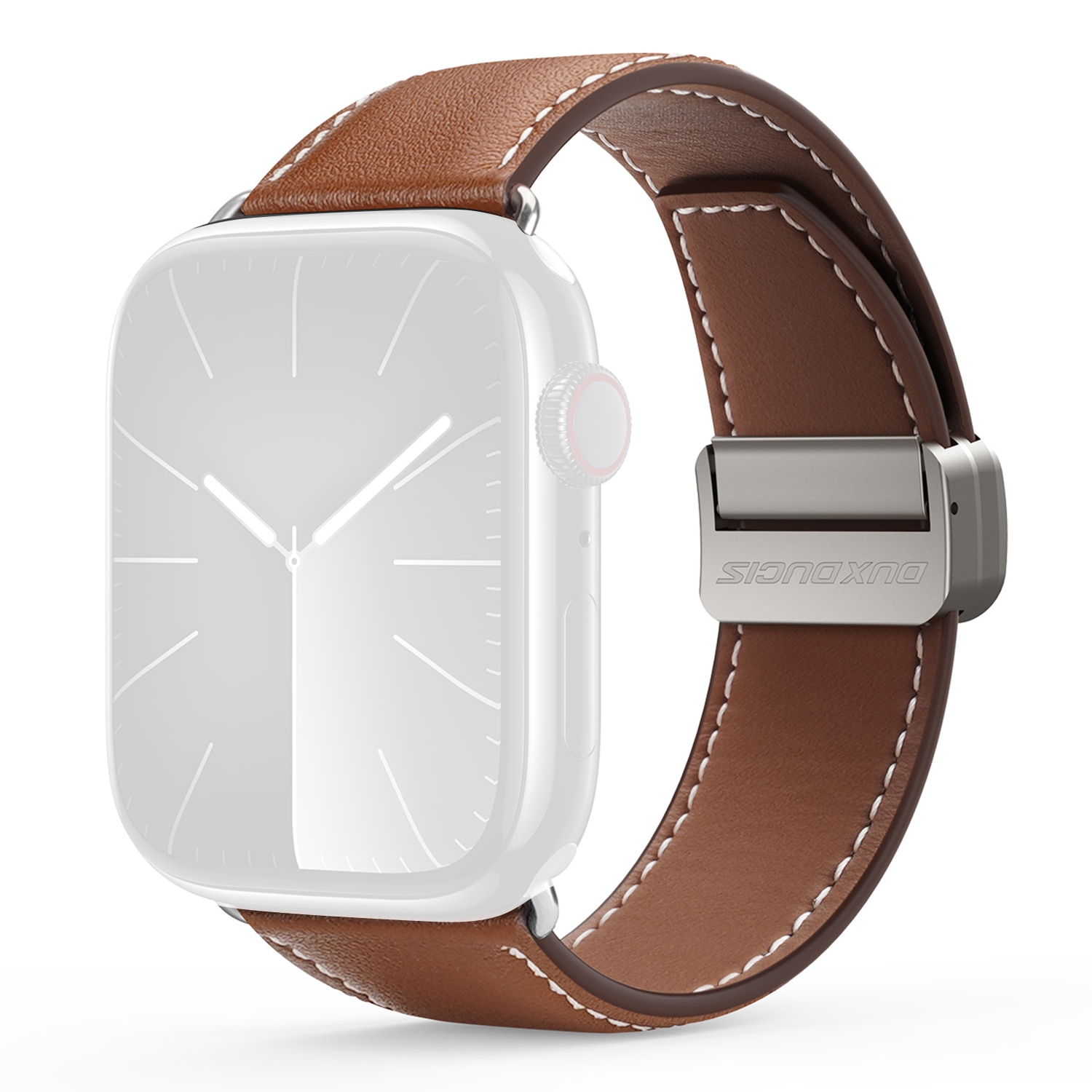 Lederarmband Apple Watch Series 11 42mm Braun