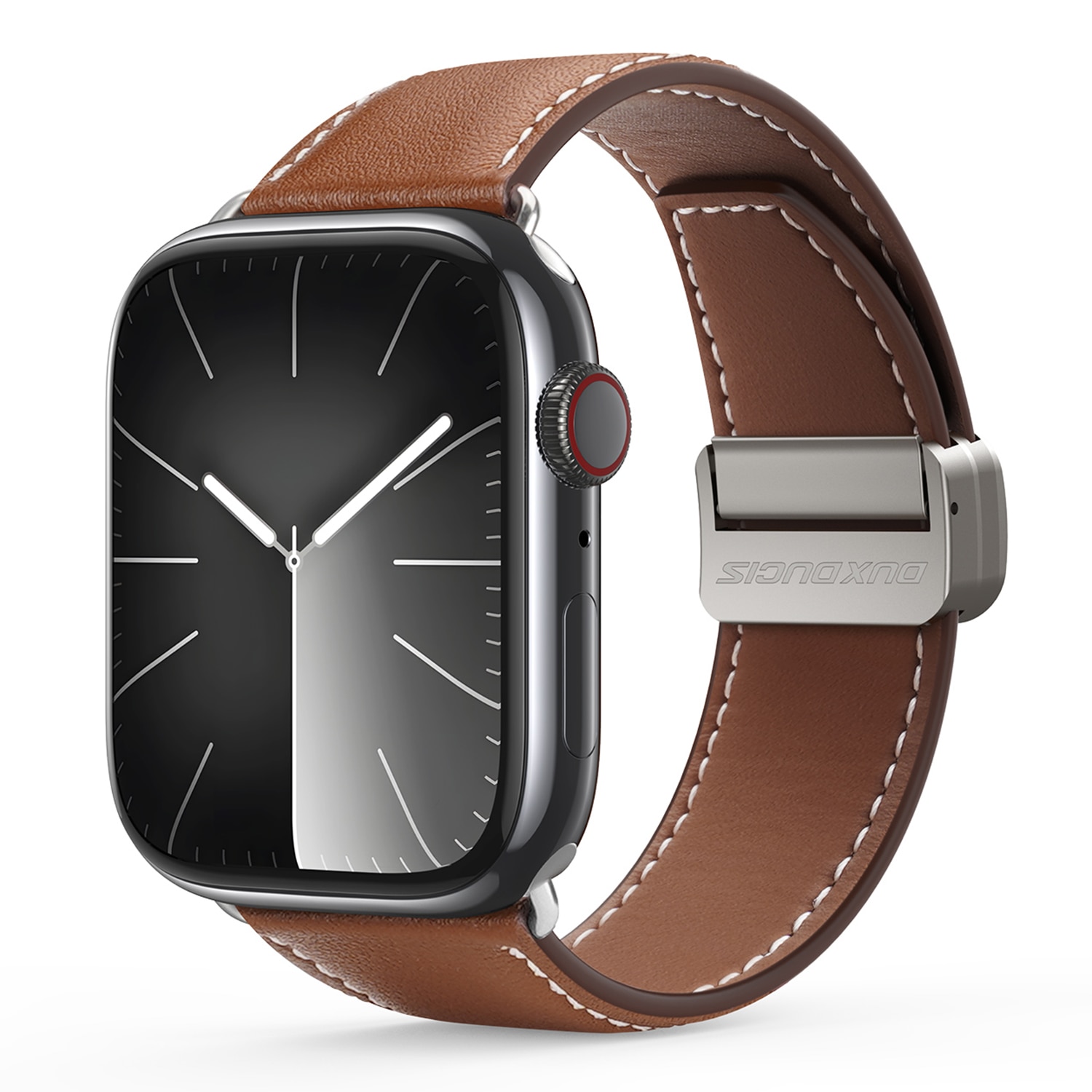 Lederarmband Apple Watch Series 11 42mm Braun