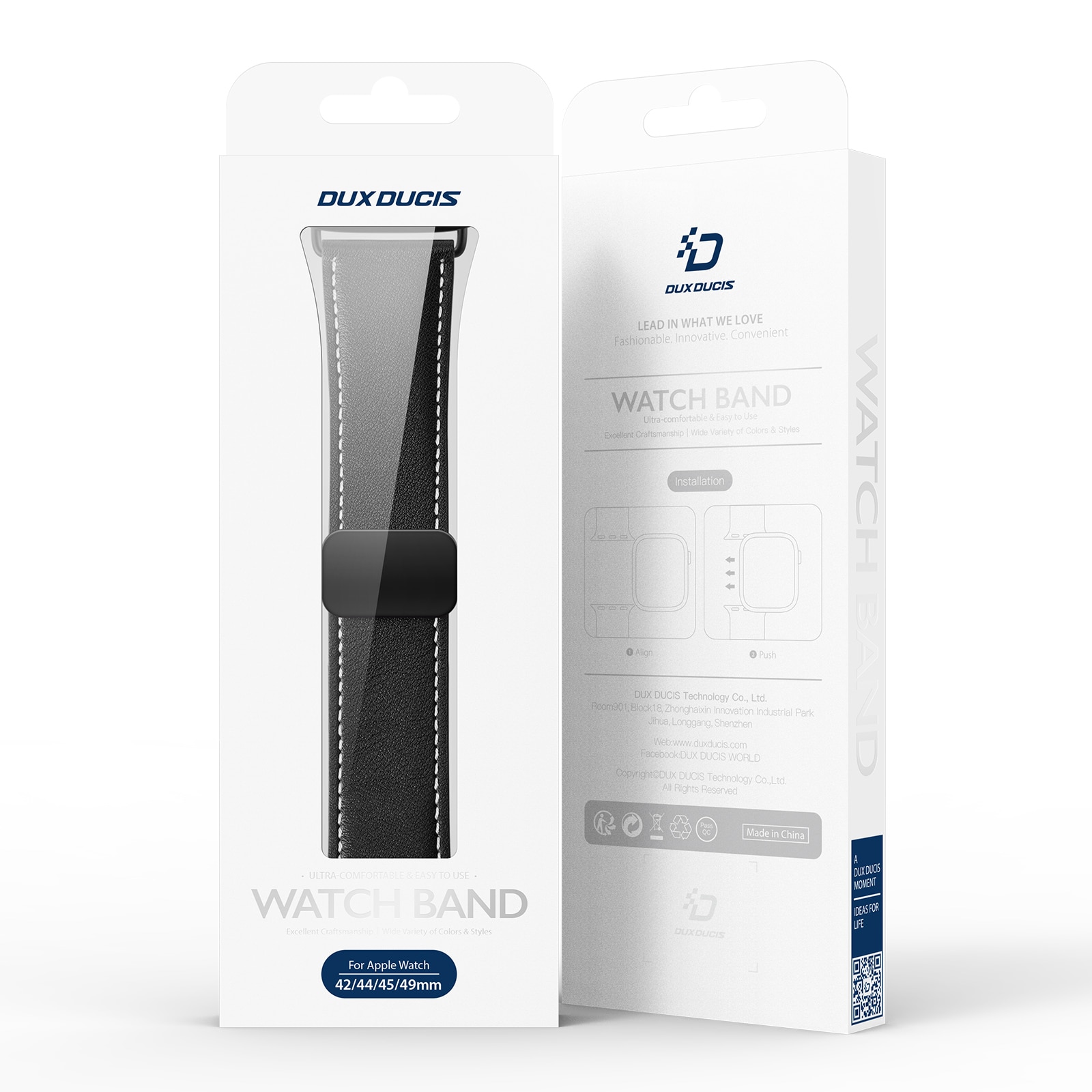 Lederarmband Apple Watch Series 11 46mm Braun