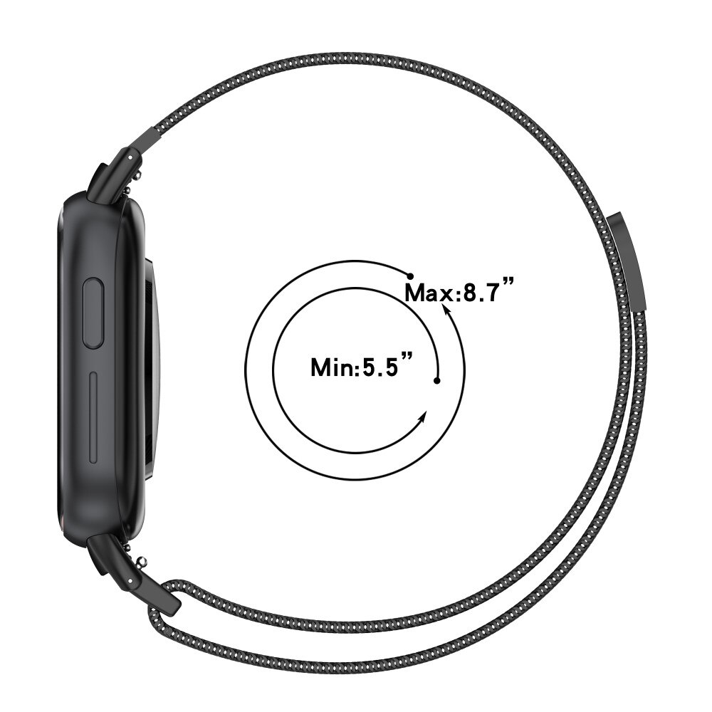  Honor Watch 4 Milanaise-Armband Schwarz
