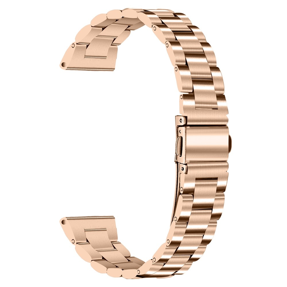 Universal 20mm Slim Armband aus Stahl roségold