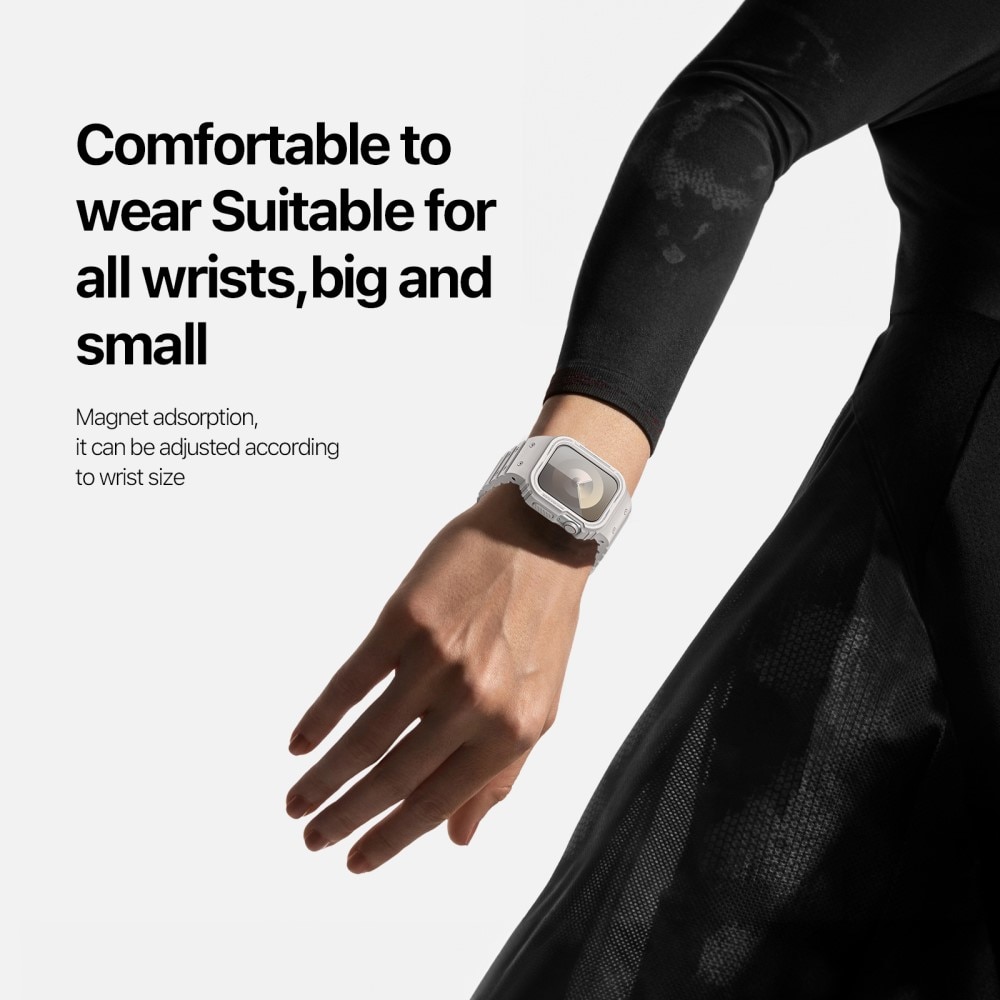 Apple Watch 42mm OA Series Hülle + Armband aus Silikon weiß