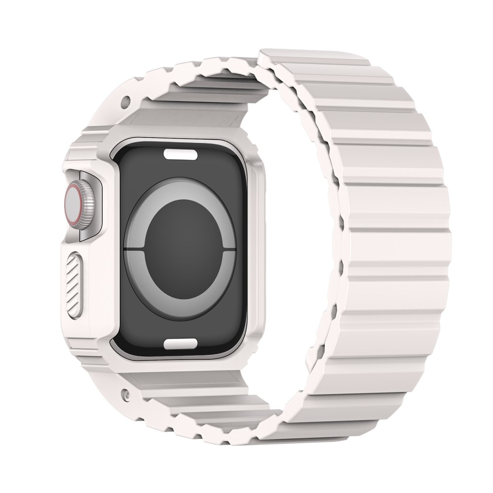 Apple Watch 42mm OA Series Hülle + Armband aus Silikon weiß