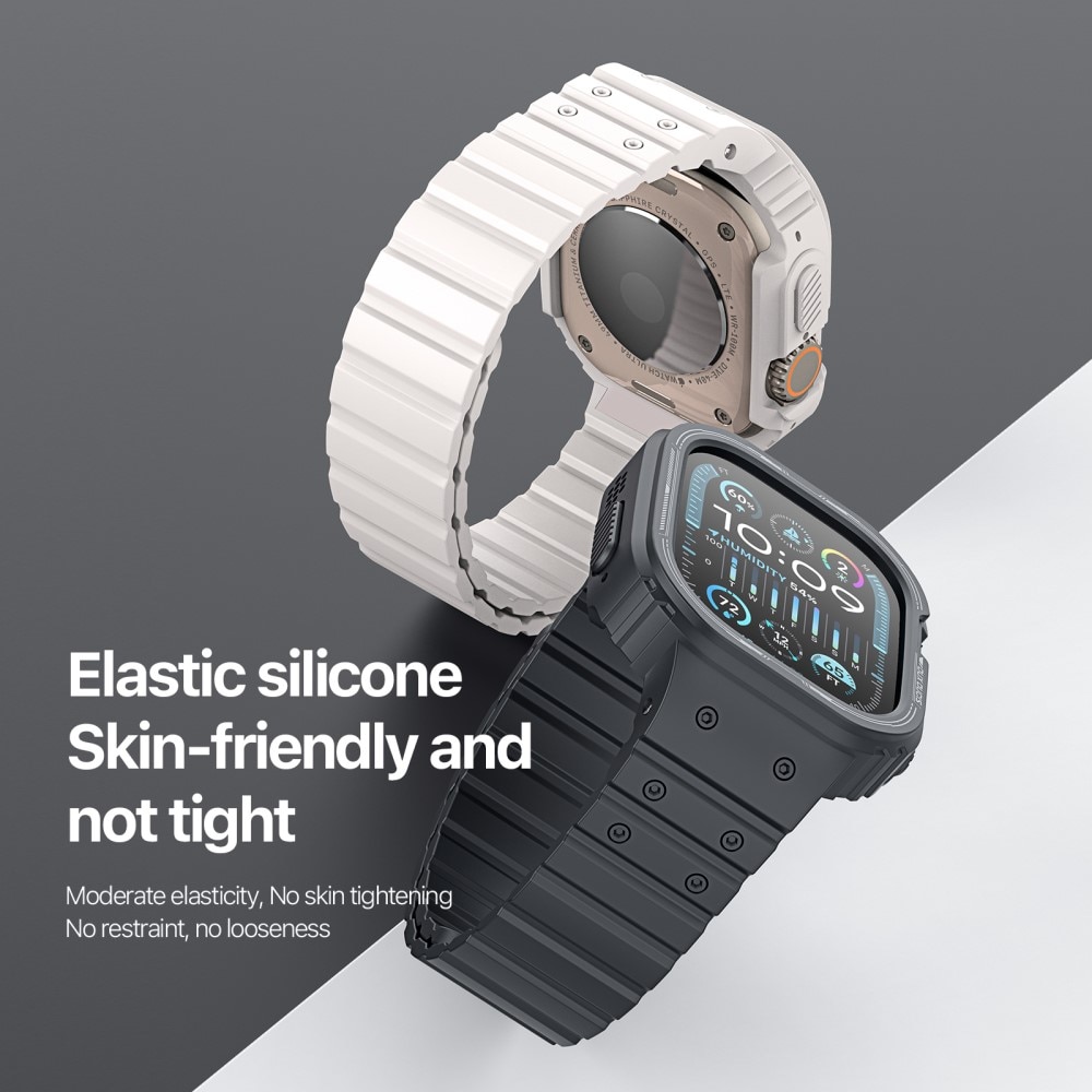 49mm Ultra + Silikon Watch Dux Ducis weiß Armband OA Series aus Apple Hülle