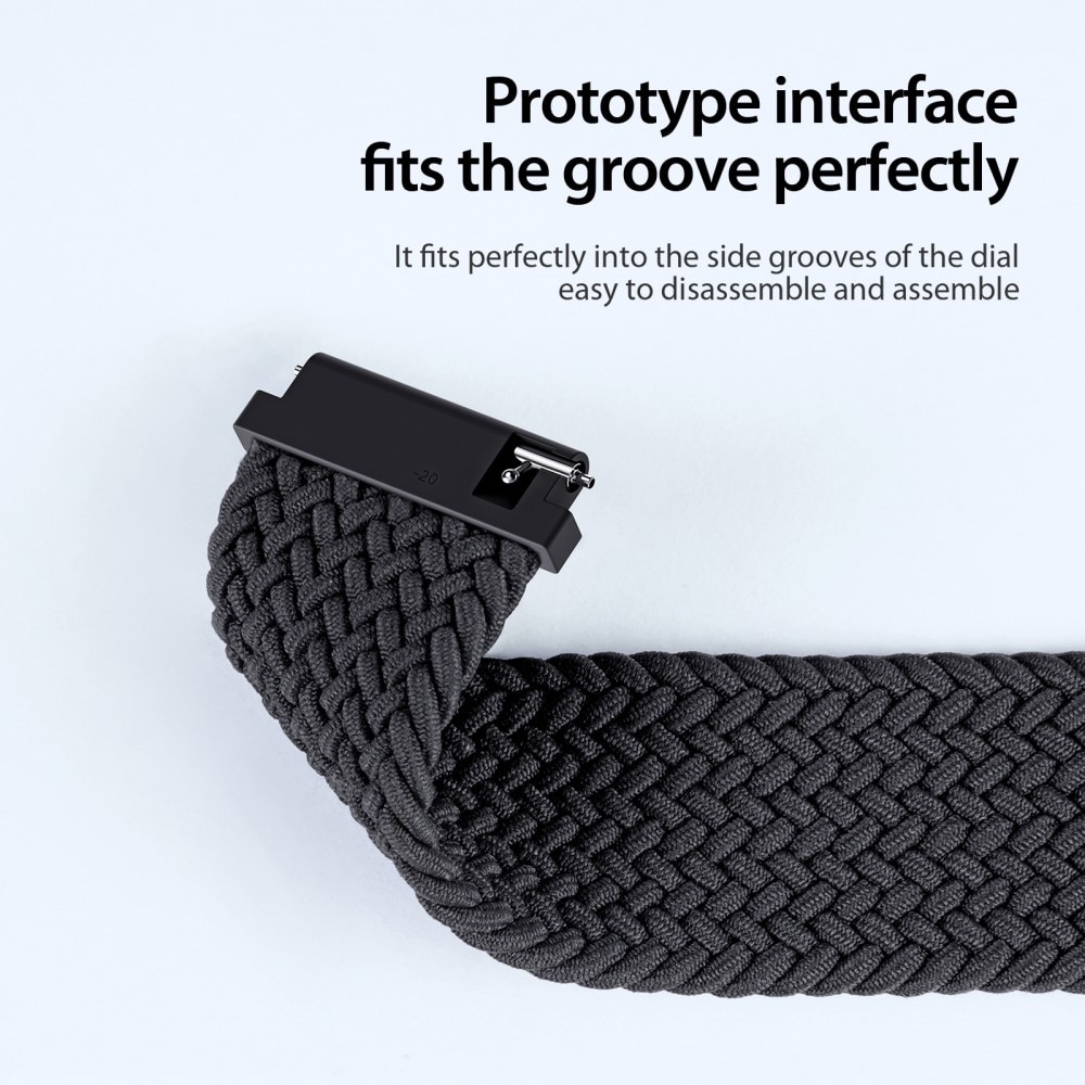 Polar Grit X Pro Nylon Woven Armband schwarz