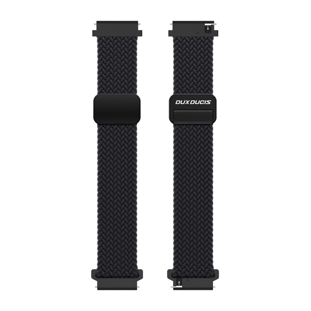 Universal 22mm Nylon Woven Armband schwarz