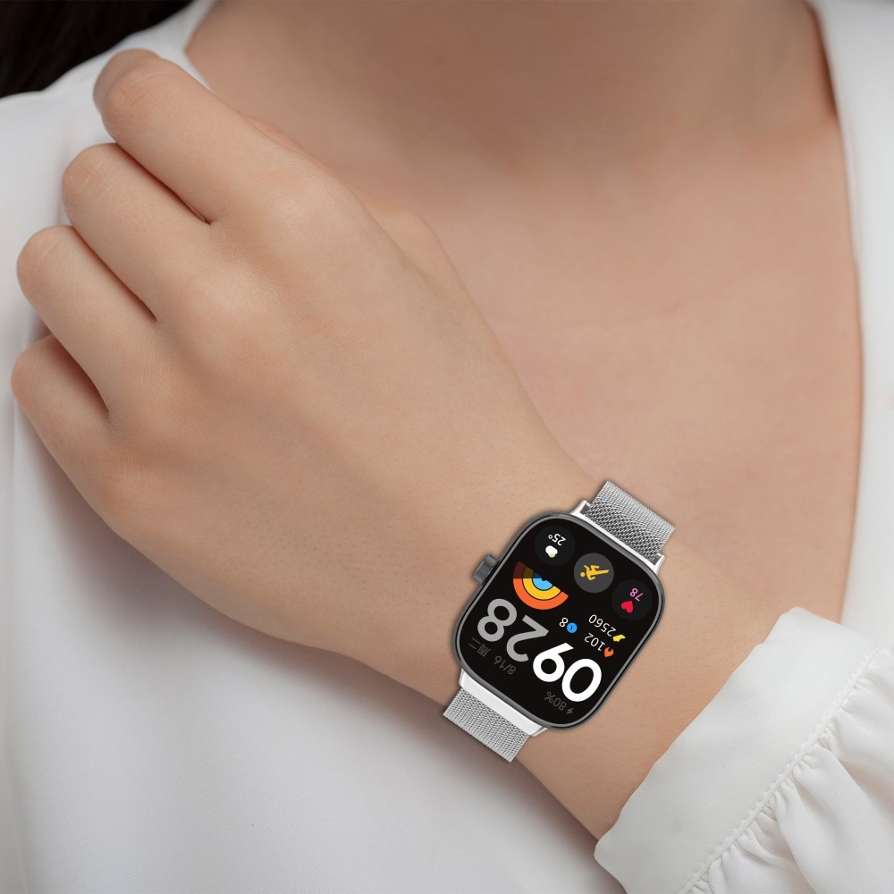 Xiaomi Redmi Watch 4 Milanaise-Armband silber