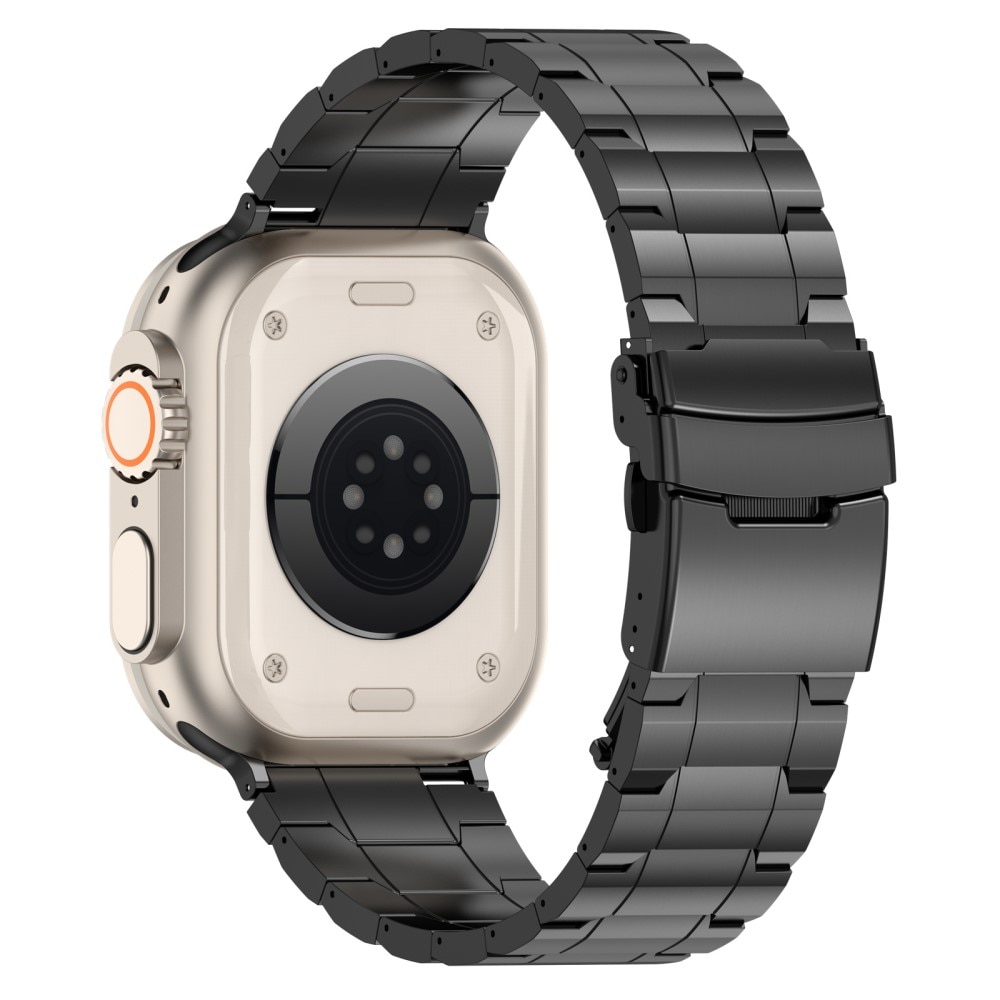 Elevate Armband aus Titan Apple Watch 45mm Series 9 schwarz