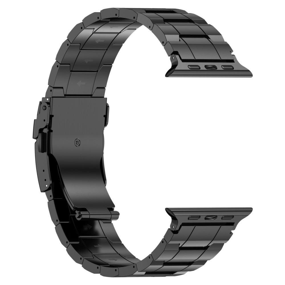 Elevate Armband aus Titan Apple Watch 41mm Series 8 schwarz