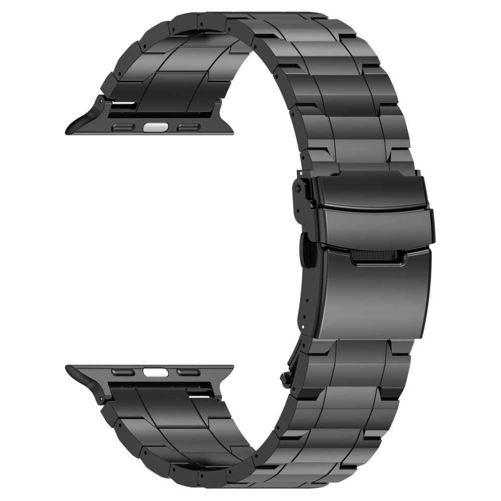 Elevate Armband aus Titan Apple Watch 41mm Series 7 schwarz