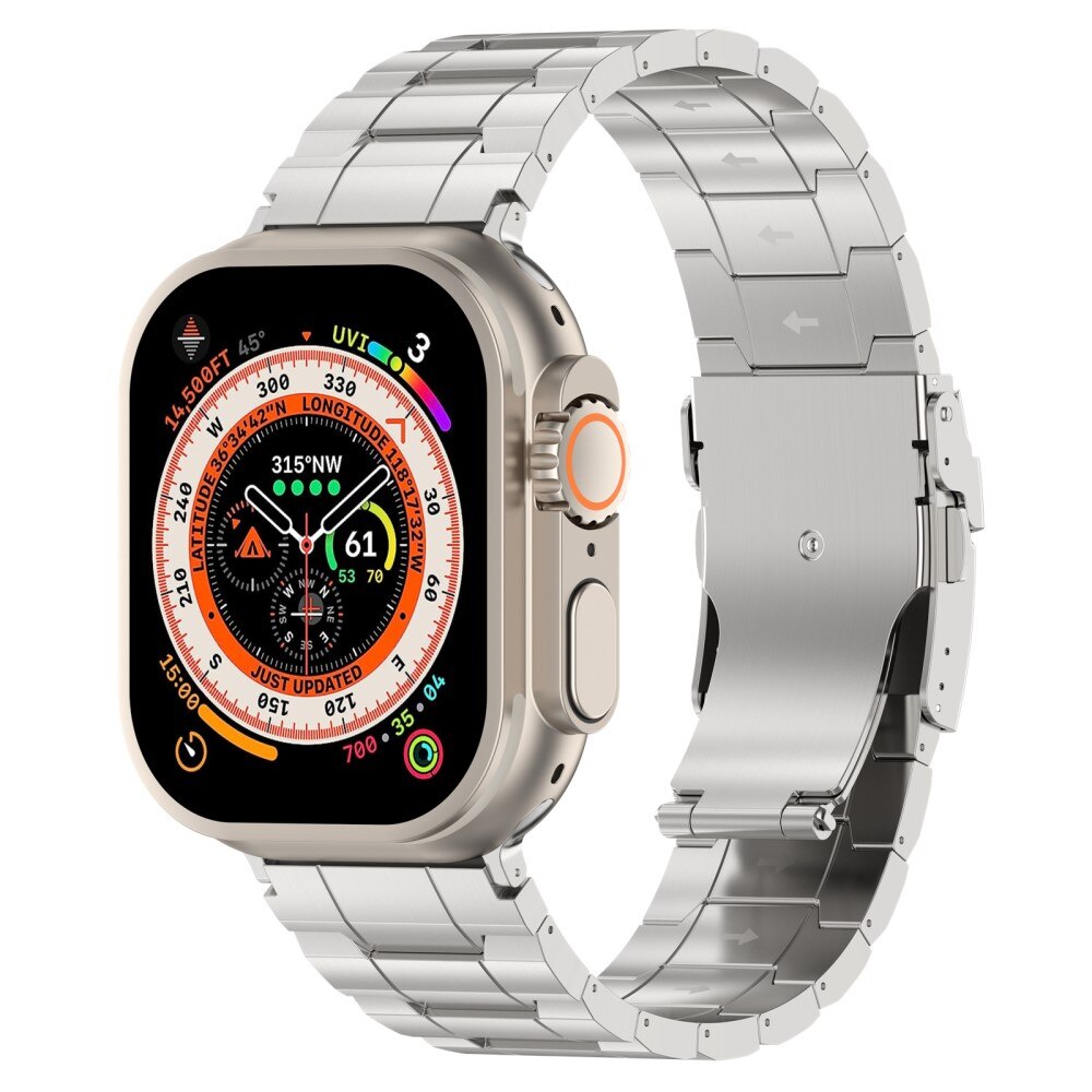 Elevate Armband aus Titan Apple Watch 41mm Series 9 silber