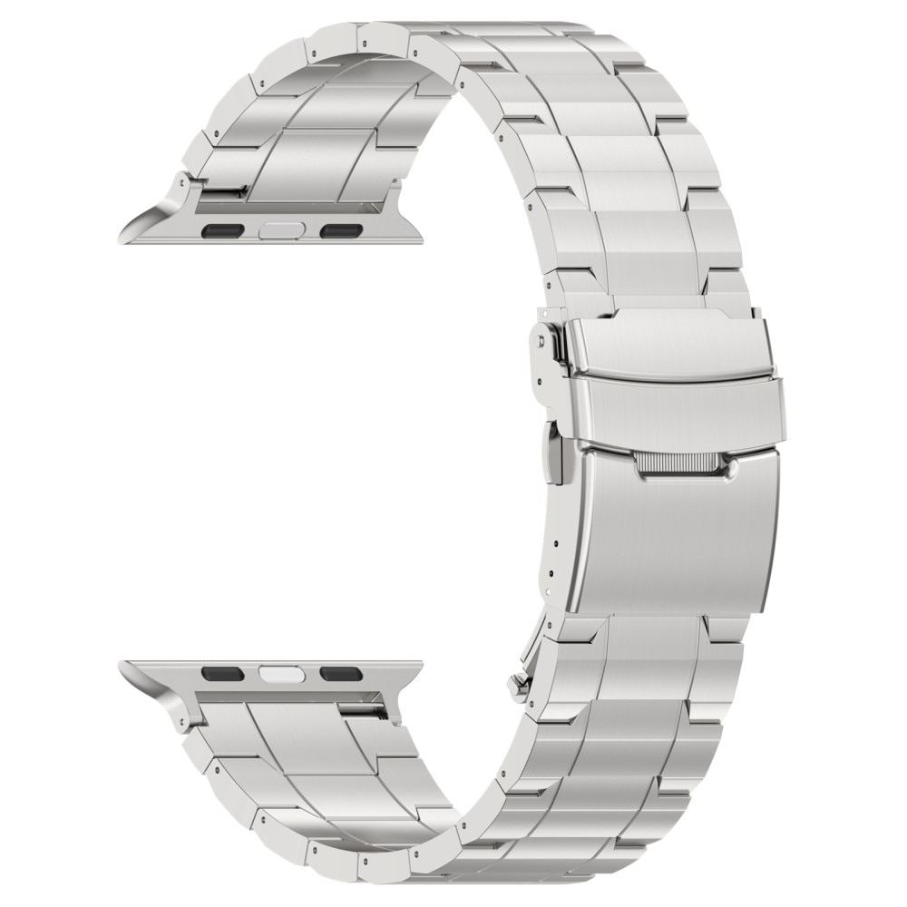 Elevate Armband aus Titan Apple Watch 41mm Series 8 silber