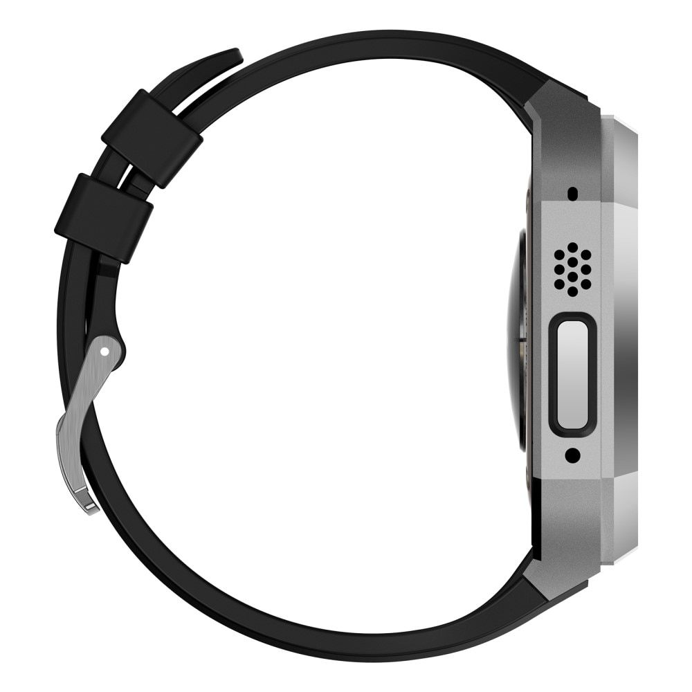 Apple Watch Ultra 49mm Stainless Steel Hülle + Armband silber/schwarz