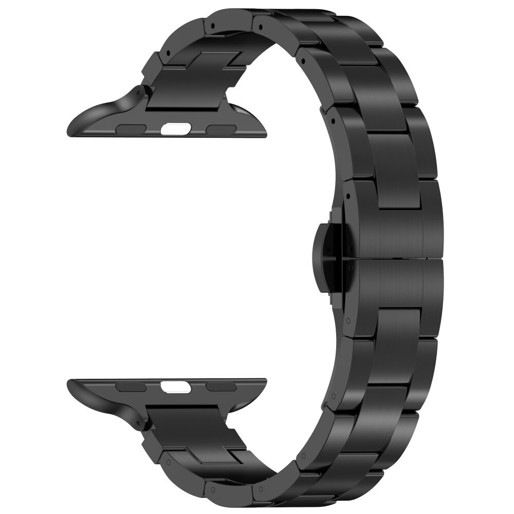 Slim Armband aus Titan Apple Watch Series 10 42mm schwarz