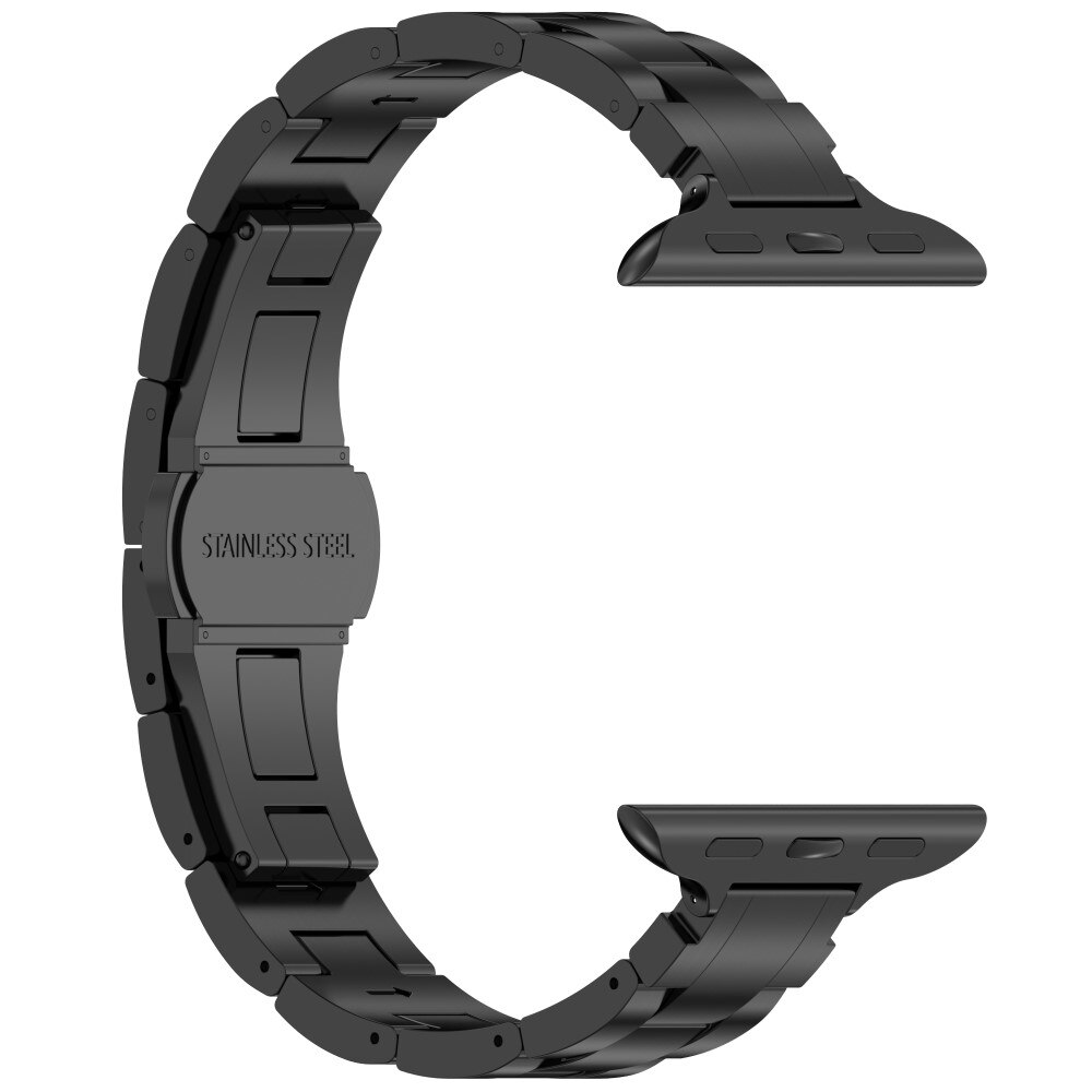 Slim Armband aus Titan Apple Watch Series 10 42mm schwarz